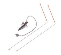 LIFKOME Brass Dowsing Rod with Pendulum Pendant for Spiritual Divination Ghost Hunting Water Detection Lightweight and Portable Treasure Hunting Tool for Beginners and Experts