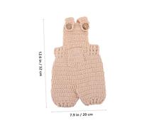 LIFKOME Bunny Photoshoot Outfit Soft Knit Romper and Hat with Carrot Prop Cozy Crochet for Photography Girl and Boy Costume
