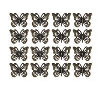 LIFKOME Butterfly Cabinet Knobs Single Hole Pull Handles Vintage Zinc Alloy 12 Pcs with Refined Vintage Design for Wardrobe and Furniture Suitable for Homes and Shopping Malls