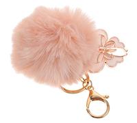 LIFKOME Butterfly Keychain Fuzzy Cute Bag Charm Accessory for Women for Birthdays Valentine Day and Everyday Use Lightweight and Keyring for Finding