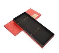 LIFKOME Calligraphy Brush Case with Lid for Brushes Red Storage Box Artist Protective Organizer for Office Schoolroom Home Decor