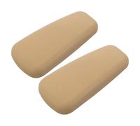 LIFKOME Car Knee Cushion Pad, Soft Foam Driver Side Leg for Comfort | PU Waterproof Surface, Nonslip Base, Compact Beige Design for Commuters, Daily Driving, Road Trips and Most Cars