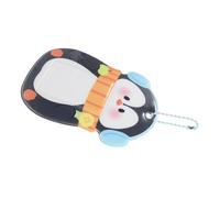 LIFKOME Cartoon Animal Photocard Holder Keychain PVC Cute Kpop Card Case Black Penguin for Fans Collectors Accessory