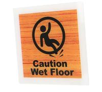 LIFKOME Caution Wet Floor Sign Acrylic Warning Notice for Slippery Surfaces Bright Visible Keep Clear Sign for Commercial Industrial Restaurants Indoor Outdoor Use