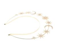 LIFKOME Celestial Ring Headband Star Moon Party Accessory Elegant Goddess Headwear for Women Bridesmaids Bridal Cosplay