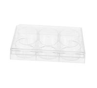 LIFKOME Cell Culture Plate Plastic Transparent Laboratory Container Flat Surface for Cell Growth Observation Tissue Culture Tray for Life Science Experiments