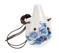 LIFKOME Ceramic 6-hole Alto Ocarina for Beginners with Uniform Sound and Wonderful Craftsmanship, Creative Retro Style Mini Portable Musical Instrument for Learning and Playing
