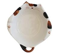 LIFKOME Ceramic Cat Shape Breakfast Bowl with Long Serving Time and Easy to Clean Features, Chic and Creative Design for Decoration for Dining Table and Food Serving