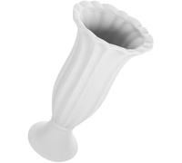 LIFKOME Ceramic Memorial Vase Roman Column Design Weather-resistant Grave Flower Holder for Outdoor Cemetery Decoration Stylish Graveside Planter for Fresh Artificial Flowers