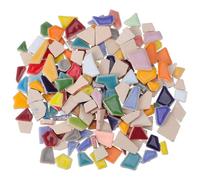 LIFKOME Ceramic Mosaic Tiles Irregular Shape 7Oz Porcelain Pieces for DIY Craft Projects and Home Garden Decoration