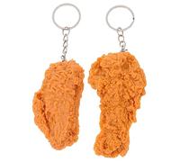 LIFKOME Chickens Keyring Fried Chicken Leg Keyring Unique Hanging Ornament for Your Keys
