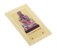 LIFKOME Chinese Feng Shui Tai Sui Amulet Card Golden Year Snake Protection Charm Wallet Decoration for Luck Home Decor Fortune Blessings Versatile Spiritual Guard