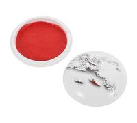 LIFKOME Chinese Painting Ink Pad 7cm Red Ink Paste Seal Stamp Multi-Purpose DIY Calligraphy Supply for Traditional Painting and Seal Carving