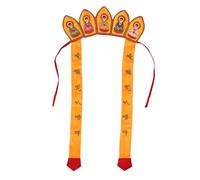 LIFKOME Chinese Style Five Buddha Hat Lightweight Monk Hat for Stage Performance Cosplay Party Photo Prop Theatrical Buddhist Cap
