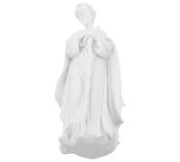 LIFKOME Christian Resin Father Figurine Sculpture, White Catholic Religious Statue for Christmas Home Decoration, Renaissance Style Savior Ornament for Table and Church Display