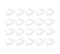 LIFKOME Christmas Light Clips, 20pcs Plastic Gutter Hooks | White Weatherproof Plastic, Tool-free Non-damaging Mounting, Simple Attachment for Rope Lights, LED Displays, Festive