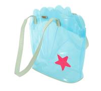 LIFKOME Clear Shell Purse Bag for Women Water-resistant Summer Beach Tote with Dual Shoulder and Hand-carry Modes Stylish Transparent Shell Design for Vacation Shopping and Travel Outings