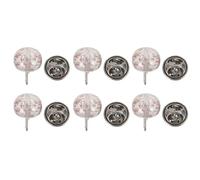 LIFKOME Collar Snap Buttons Pearl Brooches 6Pcs Invisible Safety Fasteners Lightweight Modesty Pins for Women’S Dress and Shawl Use