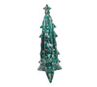 LIFKOME Colorful Inflatable Christmas Tree Balloon for Party Backdrop Oversized Standing Foil Balloon with Reflective Surface Festive Holiday Decor for Indoor Christmas Party Photos