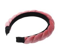 LIFKOME Comfortable Braid Headband for Women Made of Soft Cloth with Quick Hair Fixing Feature, Suitable for Work and Washing Face, Stylish Pink Hair Accessory