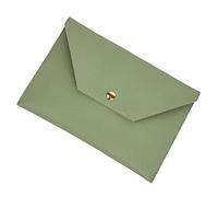 LIFKOME Cosmetic Pouch and Envelope Wallet Large Capacity Double-Sided Pu Leather Makeup Brush Bag Small Cash Wallet for Women Travel and Everyday Carry in Teal