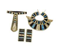 LIFKOME Costume Prop Supplies Play Party Prop King Costume Accessories Wristbands King Collar Wristbands Egyptian Collar Accessory of Cuffs for Men