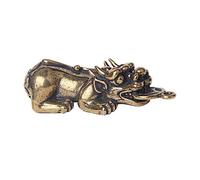 LIFKOME Creative Brass Beast DIY Pendant Keychain Compact Retro Brass Pendant for Keychain and Bag Decoration with Fine Details for Jewellery Making and Craft Enthusiasts