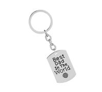LIFKOME Creative Lettering Keychain for Father's Day Key Ornament Meaningful and Decorative Key Accessory for Dad for Backpack Holder