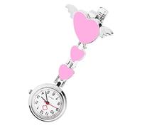 LIFKOME Creative Nurse Pocket Watch Pink Hanging Watch for Doctors and Nurses Durable Quartz Design Practical Timepiece for Work and Decoration Healthcare Professionals