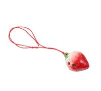 LIFKOME Creative Strawberry Fruit Ocarina for Beginner Practice Smooth Surface Wind Instrument Reliable Musical Gift for Students
