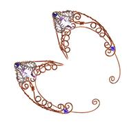 LIFKOME Creative Vintage Elves Ear Non-piercing Ear Clips for Women Handmade Stylish with Curvy Shape Design Gift for Birthday Wedding Christmas Party Accessories