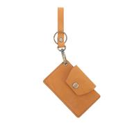 LIFKOME Credit Card Holder Portable Outdoor Wallet Organizer for Cards Lightweight and Practical Storage for Public Transport and Handmade Cowhide Design Matte