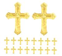 LIFKOME Cross-shaped Glitter Confetti for Wedding Table Decoration Baptism and Communion Party Decor Multi-event Christening Sprinkles with Elegant Colorful Design for Religious Ceremonies