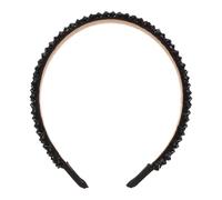 LIFKOME Crystal Beaded Headband for Women, Four-row Black Chic Hair Hoops with Sparkling Design, Elegant Hair Accessory Suitable for Weddings, Parties, and Daily Wear