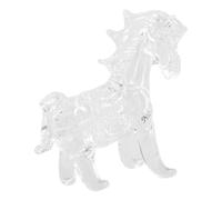 LIFKOME Crystal Horse Figurine Medium Zodiac Animal Statue Elegant Desktop Sculpture for Home Office Decor Stable Base Chinese Year Ornament