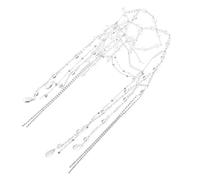 LIFKOME Crystal Tassel Forehead Ornament Hair Vines for Weddings Bridal Headpiece Accessory for Women Diamond Headpiece Jewelry