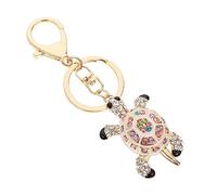 LIFKOME Cute Chain Diamond Turtle Keyring Travel Charm Keyring for Bag Decor Unique Metal Key Ring