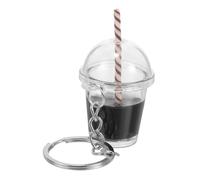 LIFKOME Cute Kawaii Milk Tea Keychain Pendant Charm for Bags and Backpacks Adorable Bubble Tea Key Ring Accessory for Women Friends and Loved Ones