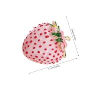 LIFKOME Cute Pink Strawberry Enamel Brooch Pin Fruit Lapel Badge for Women Small Stylish Accessory for Clothing Bags Versatile gift for for for for for for for Birthdays Weddings Holidays