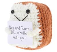 LIFKOME Cute Woolen Yarn Toast Doll Crochet Small Rag Doll Party Decor Photo Prop gift for for for for for for for Friends Family