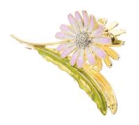 LIFKOME Daisy Hair Claw Clip Zinc Alloy Hair Ornament for Women Stylish Floral Jaw Clamp for Elegant Updos and Everyday Use Charming Purple Flower Accessory