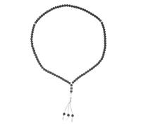LIFKOME Delicate Buddha Beads Bracelet Black Rosary Chain String for Worship and Pilgrimage Smooth Surface Comfortable Wear Suitable for Daily Decoration and Special Occasions