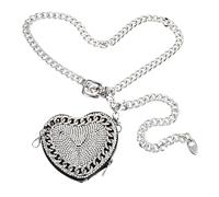 LIFKOME Diamond Mini Belt Bag Women's Crossbody Bag Glitter Waist Chain Shoulder for Travel Tote for Women