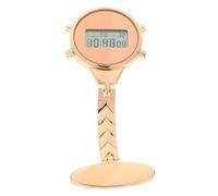 LIFKOME Digital Display Nurse Fob Watch Rose Gold Finish Stylish Electronic Pocket Watch for Students and Medical Professionals Elegant Design for Daily Use