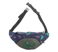 LIFKOME Dinosaur Waist Pack for Girl Multi-Compartment Fanny Bag Versatile Cartoon Crossbody Purse Durable Canvas Belt Bag for Boys and Girls for Daily Use
