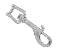 LIFKOME Diving Safety Hook Keychain Hook Clip, 316 Stainless Steel Snap Loaded Clip, Silver, Quick Release, for Safety Equipment and Scuba Lanyards, Underwater Activities, Professional