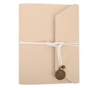 LIFKOME DIY Beige Self-Adhesive Vintage Photo Album Scrapbook Binder for Couples Family Memory Book Anniversary Christmas Travel Diary