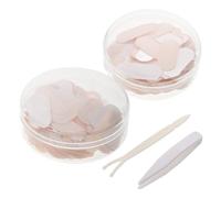 LIFKOME Double Sided Eyelid Tape 300Pcs Waterproof Strips for Droopy Eyelid Lifting 2 Boxes with 3M Mesh Large Olive-Shaped Tape Natural Look Eye Pads for Lash