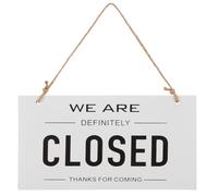 LIFKOME Double-sided Wooden Open Closed Door Sign for Business Rustic Front Door Decor Reversible Hanging Plaque for Shop Cafe Restaurant Office and Home Wall Decoration