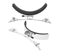 LIFKOME Drum Playing for Training Enhanced Experience in Environments Snare 2pcs Stand and Lightweight Stainless Steel Support Accessory with Sponge Pads Silver Finish Touring